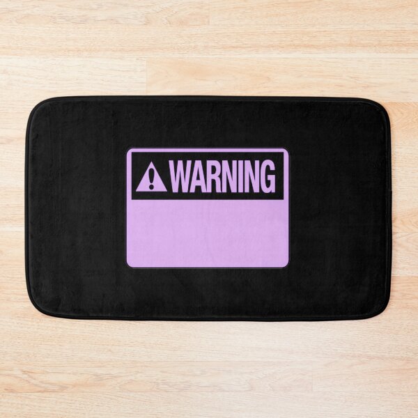 Item preview, Blank Purple Warning Hazard Sign designed and sold by everything4eva.