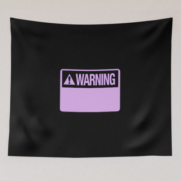 Item preview, Blank Purple Warning Hazard Sign designed and sold by everything4eva.