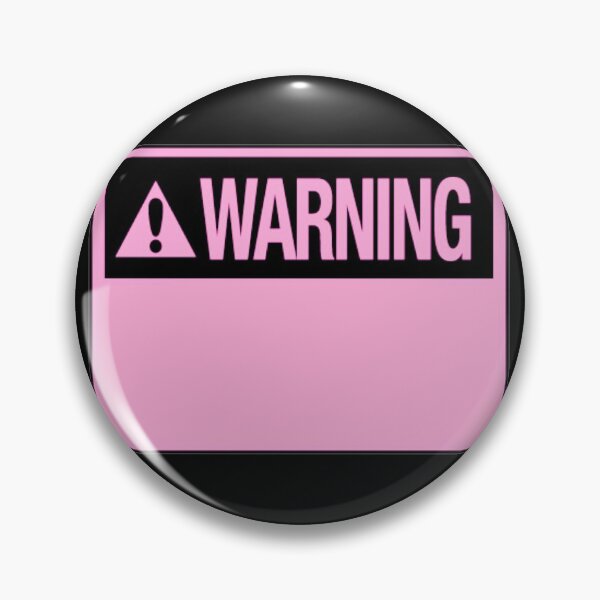 Item preview, Blank Pink Warning Hazard Sign designed and sold by everything4eva.