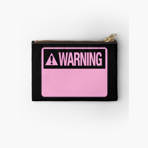 Item preview, Blank Pink Warning Hazard Sign designed and sold by everything4eva.