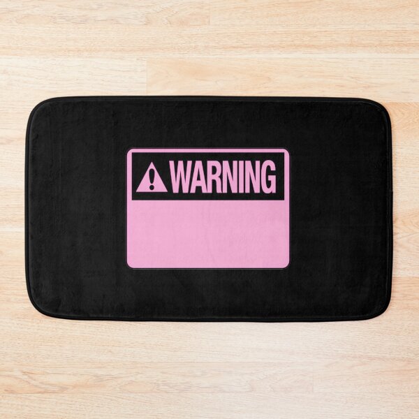 Item preview, Blank Pink Warning Hazard Sign designed and sold by everything4eva.