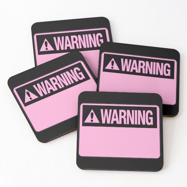 Item preview, Blank Pink Warning Hazard Sign designed and sold by everything4eva.