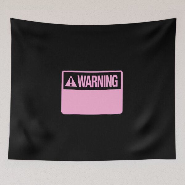 Item preview, Blank Pink Warning Hazard Sign designed and sold by everything4eva.