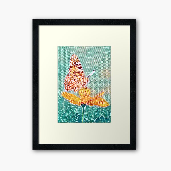 Item preview, Butterfly on a Mexican Sunflower - Tithonia designed and sold by CLOUDREST.