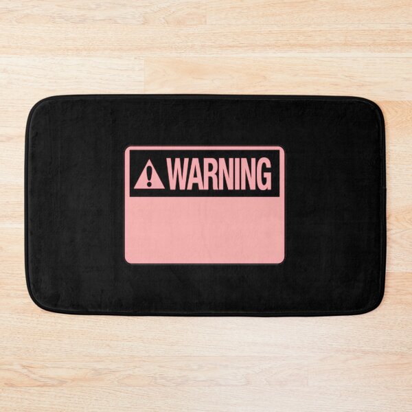 Item preview, Blank Peach Warning Hazard Sign designed and sold by everything4eva.