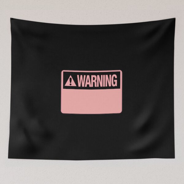 Item preview, Blank Peach Warning Hazard Sign designed and sold by everything4eva.