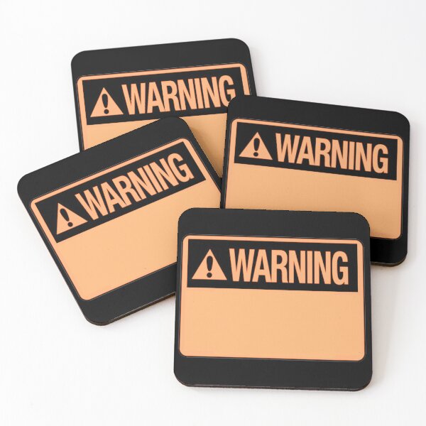 Item preview, Blank Orange Warning Hazard Sign designed and sold by everything4eva.
