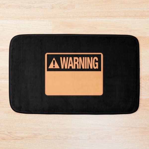 Item preview, Blank Orange Warning Hazard Sign designed and sold by everything4eva.
