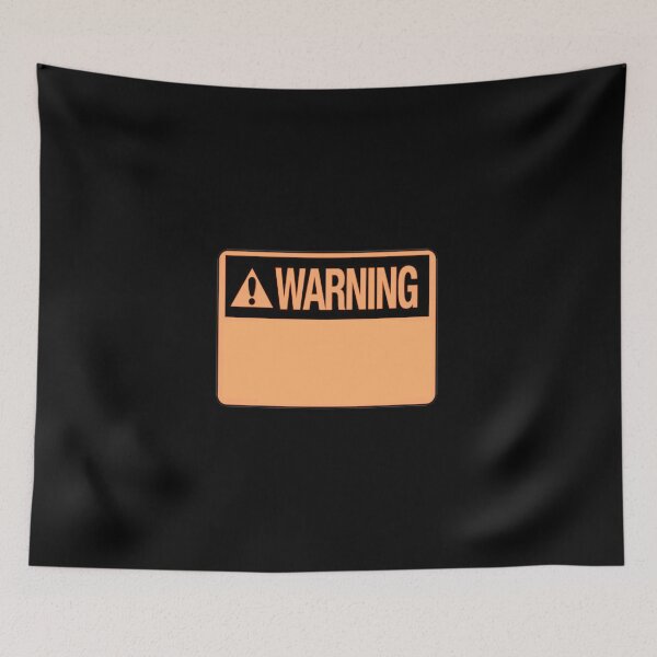Item preview, Blank Orange Warning Hazard Sign designed and sold by everything4eva.