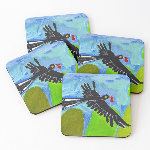 Item preview, Black bird flies home designed and sold by ted4crows.