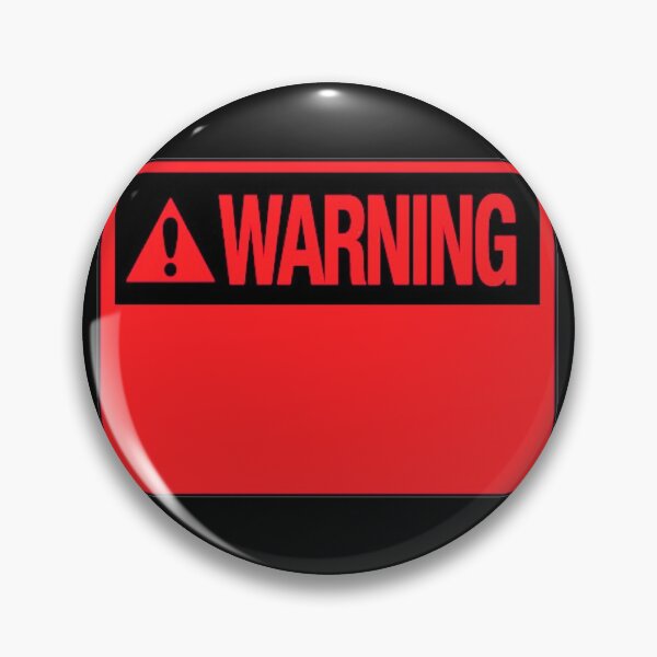 Item preview, Blank Red Warning Hazard Sign designed and sold by everything4eva.