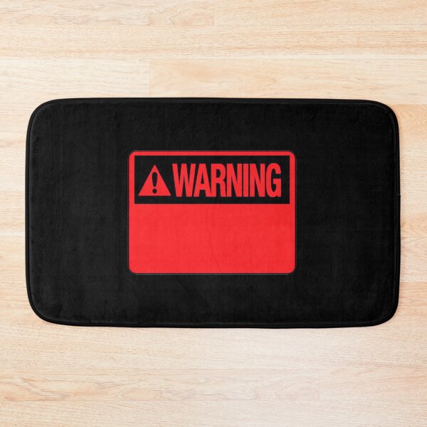 Item preview, Blank Red Warning Hazard Sign designed and sold by everything4eva.