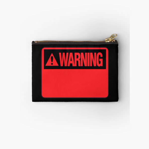 Item preview, Blank Red Warning Hazard Sign designed and sold by everything4eva.