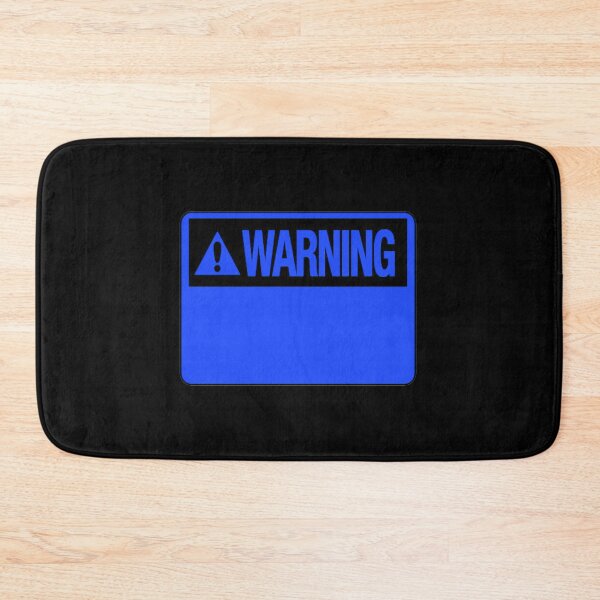 Item preview, Blank Blue Warning Hazard Sign designed and sold by everything4eva.
