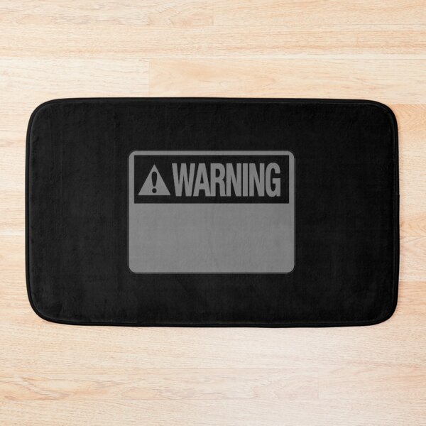 Item preview, Blank Grey Warning Hazard Sign designed and sold by everything4eva.