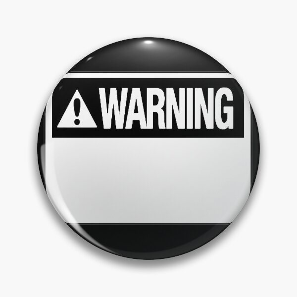 Item preview, Blank White Warning Hazard Sign designed and sold by everything4eva.