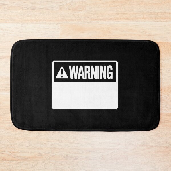 Item preview, Blank White Warning Hazard Sign designed and sold by everything4eva.
