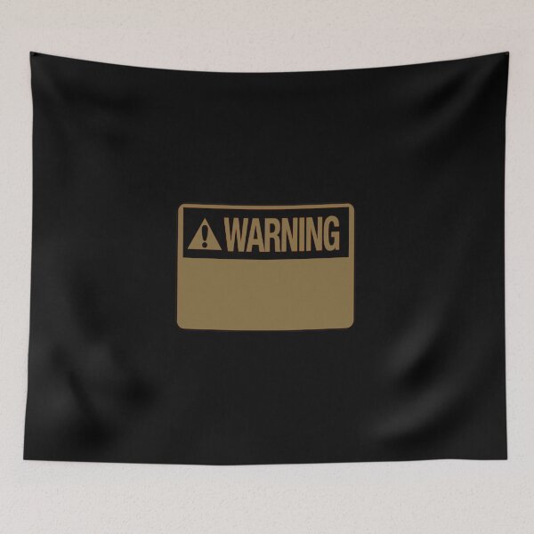 Item preview, Blank Brown Warning Hazard Sign designed and sold by everything4eva.