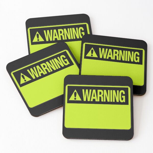 Item preview, Blank Lime Green Warning Hazard Sign designed and sold by everything4eva.