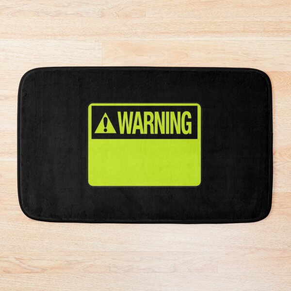 Item preview, Blank Lime Green Warning Hazard Sign designed and sold by everything4eva.