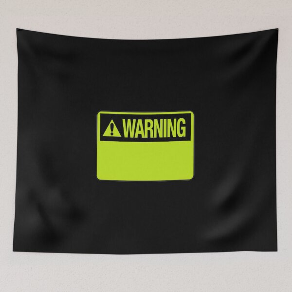 Item preview, Blank Lime Green Warning Hazard Sign designed and sold by everything4eva.