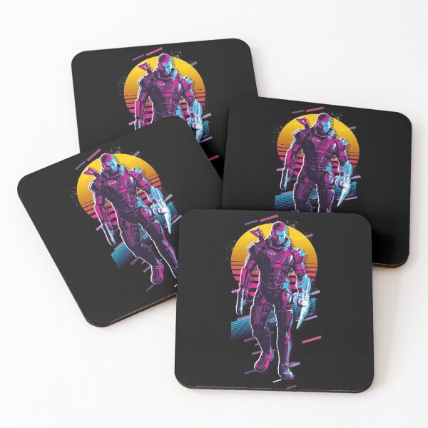 Item preview, Commander Shepard - Mass Effect *80s Retro* designed and sold by MyRetroArt.
