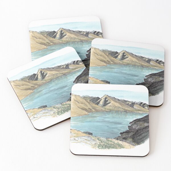 Item preview, Lake Wakatipu from Queenstown Hill Watercolour designed and sold by Tom Napper Design.