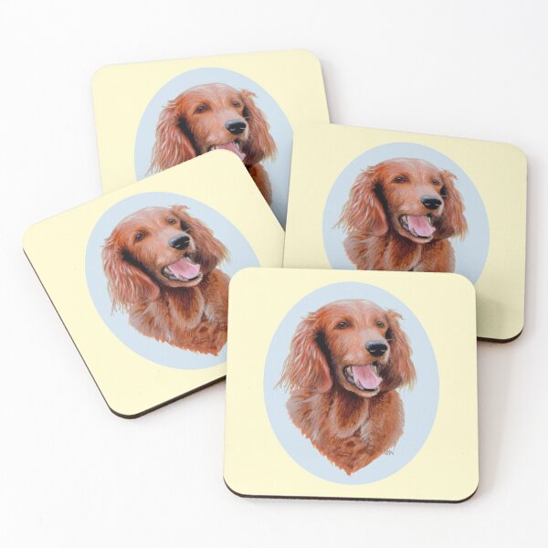 Item preview, Irish Setter Painting (yellow) designed and sold by SandraWarmerdam.