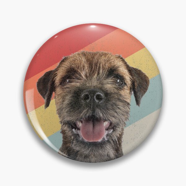 Item preview, funny border terrier dog art retro vintage gifts designed and sold by alaechamlal.