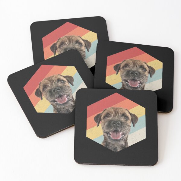 Item preview, funny border terrier dog art retro vintage gifts designed and sold by alaechamlal.