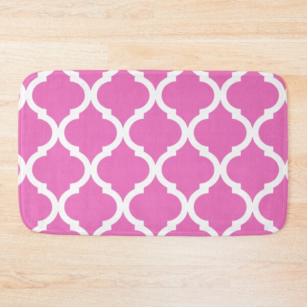 Item preview, taffy orchid plain background and white art deco pattern designed and sold by Brontorino.