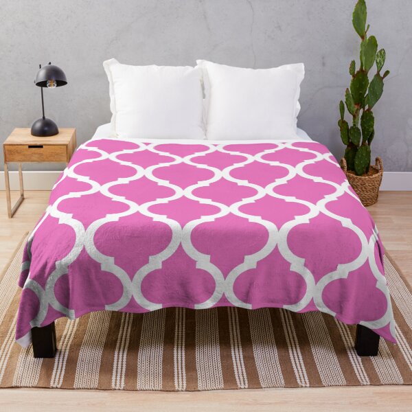 Item preview, taffy orchid plain background and white art deco pattern designed and sold by Brontorino.