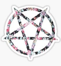 Floral Pentagram Sticker