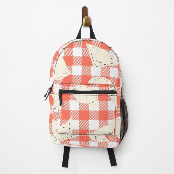 Item preview, Cute Dumplings Pattern on Red Checkered Background designed and sold by kapotka.