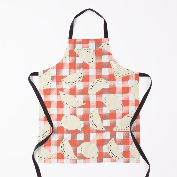 Item preview, Cute Dumplings Pattern on Red Checkered Background designed and sold by kapotka.