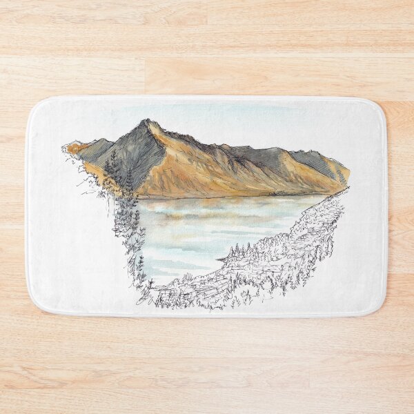 Item preview, Walter Peak sunset Watercolour designed and sold by Tom Napper Design.