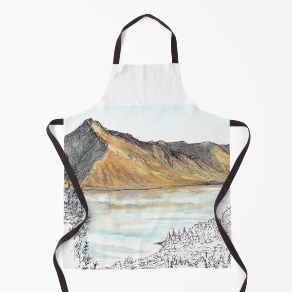 Item preview, Walter Peak sunset Watercolour designed and sold by Tom Napper Design.
