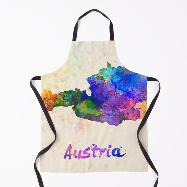 Item preview, austria map in watercolor designed and sold by paulrommer.