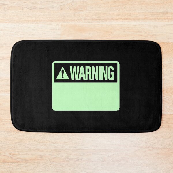 Item preview, Blank Pastel Green Warning Hazard Sign designed and sold by everything4eva.