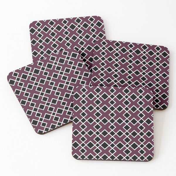 Item preview, Burgundy Zig Zag Pattern designed and sold by Carbonbubble.