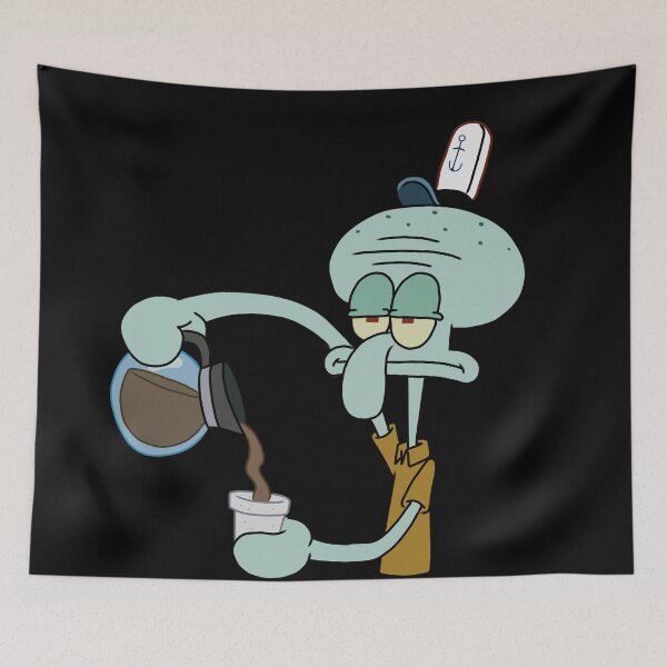 Item preview, Squidward (and his coffee)  designed and sold by sian hornby.