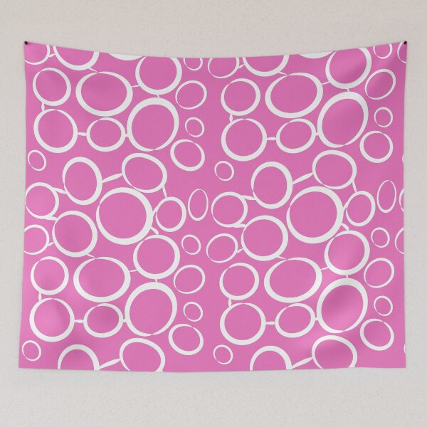 Item preview, taffy orchid plain background white bubble pattern designed and sold by Brontorino.