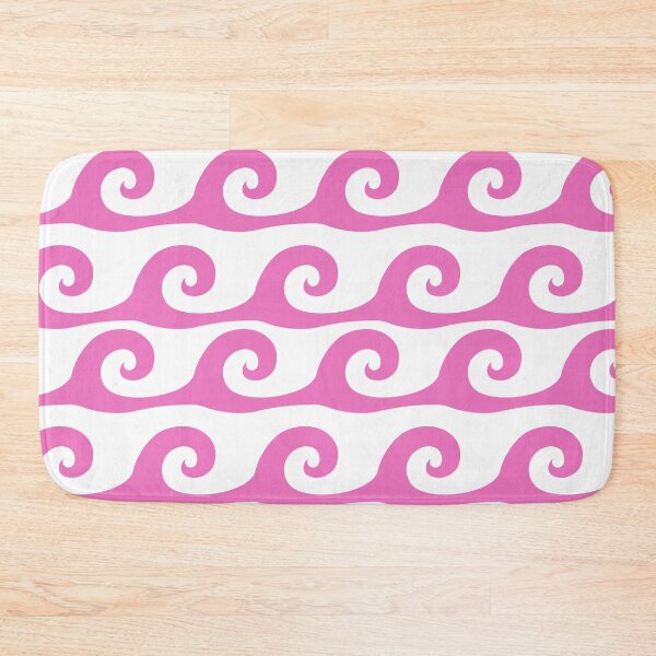 Item preview, taffy orchid waves on white background pattern designed and sold by Brontorino.
