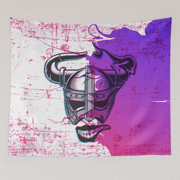 Item preview, Trippy Viking Helmet - Color Background designed and sold by crazycollective.