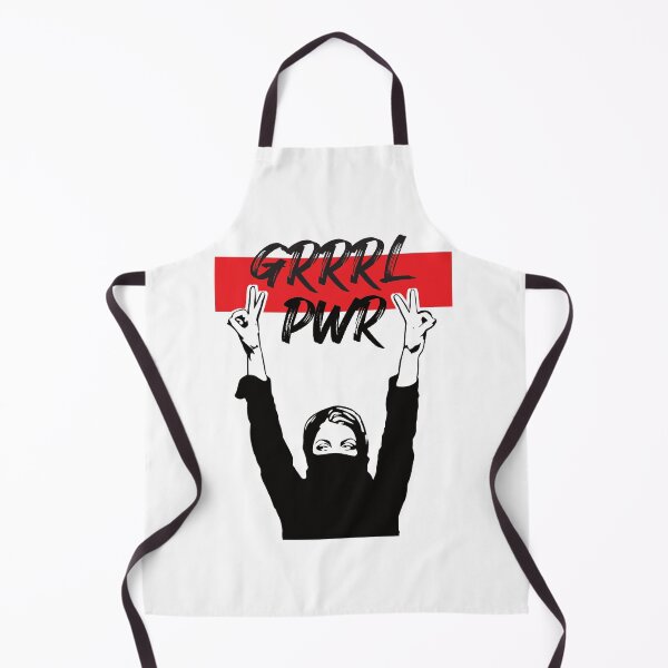 Aperçu de l'œuvre Grrrl Pwr Femme qui proteste version claire créée et vendue par Eyepatched.