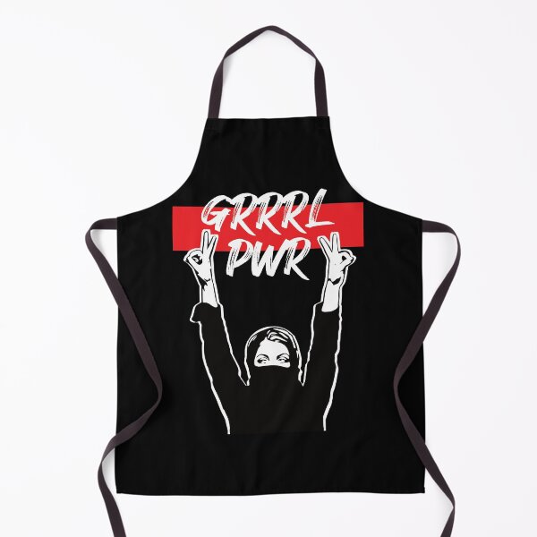 Aperçu de l'œuvre Grrrl Pwr Femme qui proteste version foncée créée et vendue par Eyepatched.
