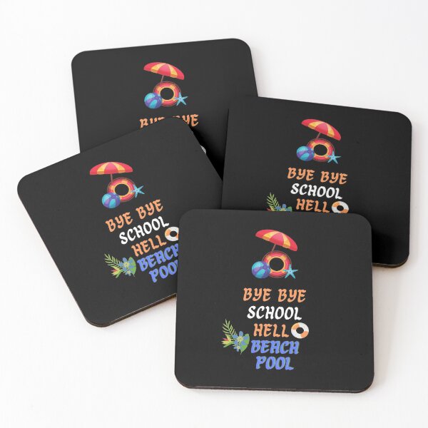 Item preview, Bye School Hello Pool Beach Funny Summer . designed and sold by Hab2.