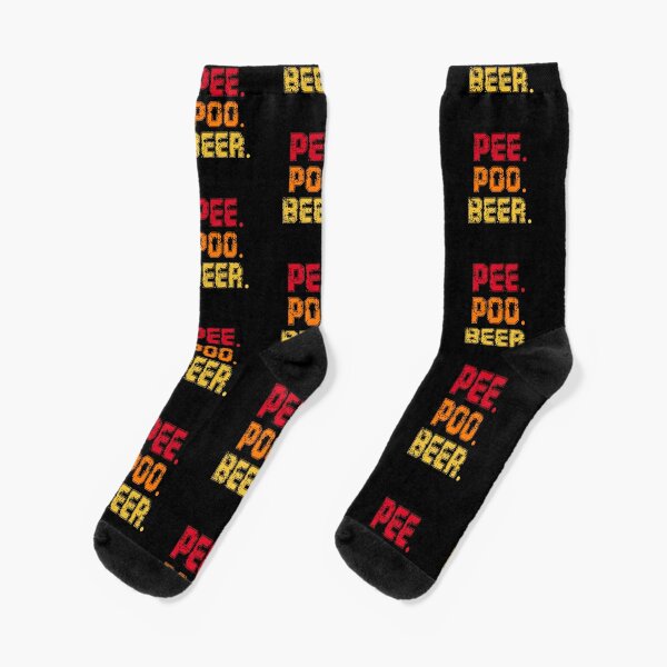 Pee Poo Beer daily activity Socks