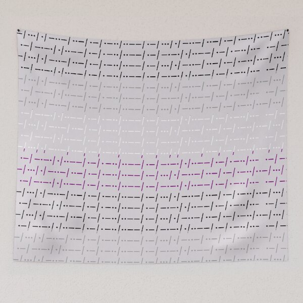 Item preview, Asexual AF Morse Code designed and sold by KBwiththeTees.