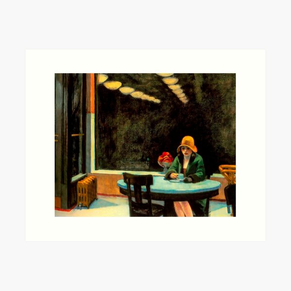 Automat von Edward Hopper Kunstdruck